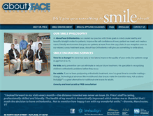 Tablet Screenshot of aboutfaceorthodontics.com